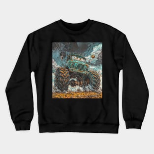 A Monster Truck in Action Crewneck Sweatshirt